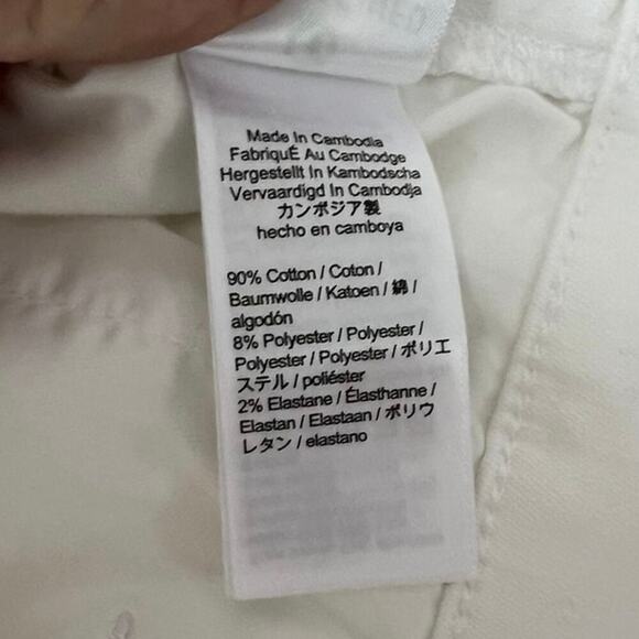 J.Crew White Slim Straight Jeans Women’s 33 High Rise Stretch Denim NWT - Picture 8 of 8